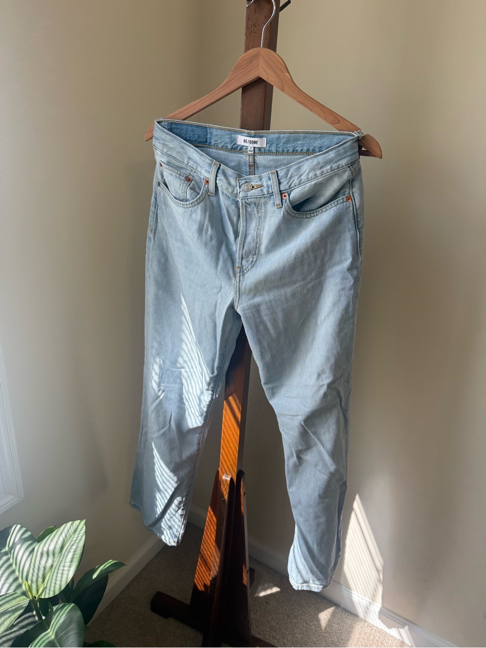 Re/Done Light Blue Boyfriend Jeans